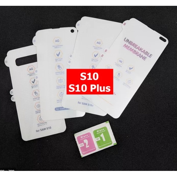 Miếng dán dẻo PPF AG Chống vân cho Galaxy S10, S10 5G, S10 Plus, Bảo vệ máy tặng gạt dán