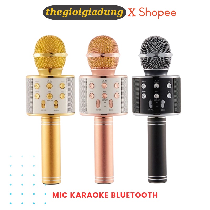 Micro karaoke bluetooth cầm tay không dây tiện dụng chất lương cao,loa hát kết nối các thiết bị bluetooth chuyên nghiệp