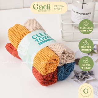 Bộ 4 khăn lau chén dĩa - nhà bếp đa năng gadi home | colortowel
