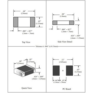 Tụ không phân cực 0805 10%