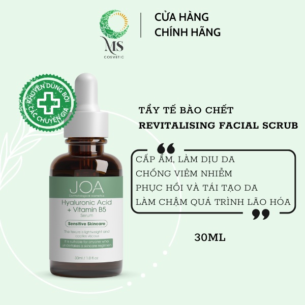 Serum phục hồi da Hyaluronic Acid + Vitamin B5 - JOA GREEN 30ml - Mỹ Phẩm MS COSMETIC