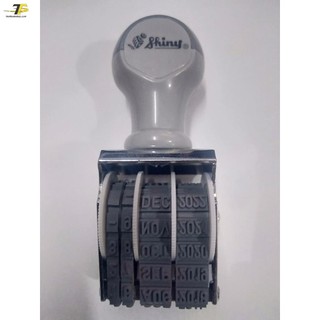 Dấu ngày tháng năm Tiếng Anh xoay chỉnh Shiny D4 4mm