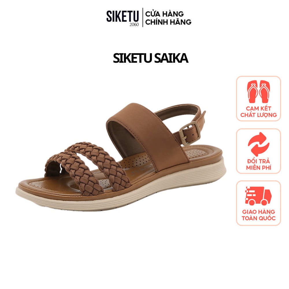 Sandal Nữ Siketu Saika chính hãng Q2065-5 màu đen,be,nâu.sz từ 36-42