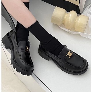 Giày Da Nữ Đế Cao 5cm Phong Cách Hàn Quốc