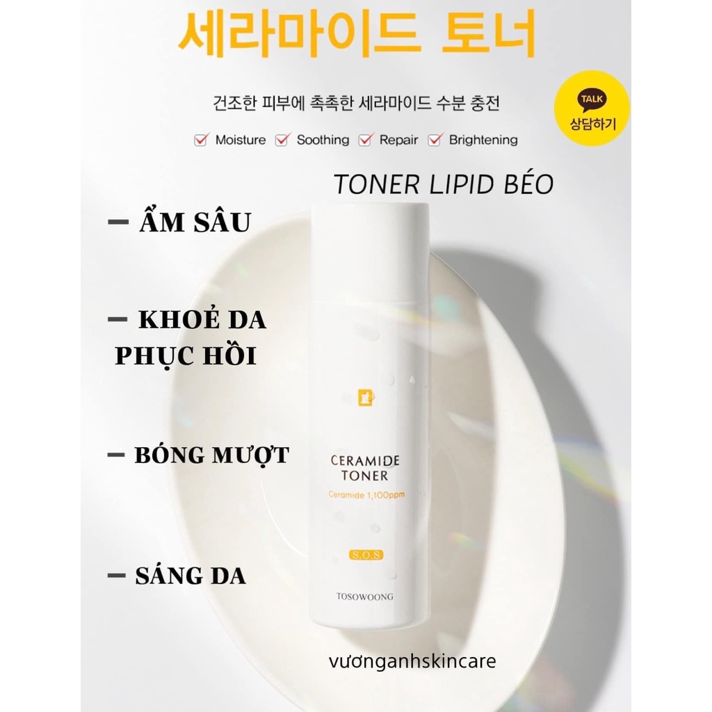 Toner LIPID béo 150ML - TOSOWOONG