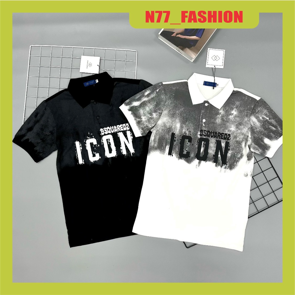 Áo Polo Nam Nữ,Áo thun nam I.CON đẹp vải cotton co giãn 4 chiều