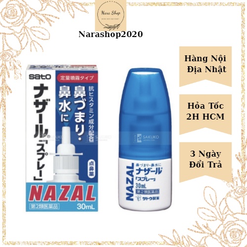 XỊT MŨI NAZAL NHẬT BẢN 30ml