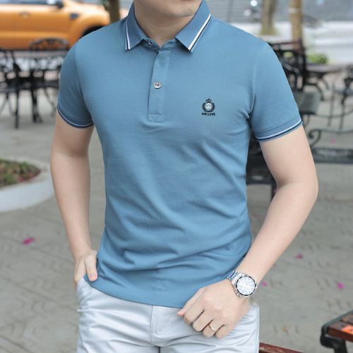 Áo Thun Nam Áo thun nam POLO thiết kế vải cá sấu cotton cao cấp ngắn tay chuẩn form cực lịch lãm