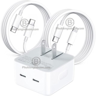 Củ Sạc Nhanh 35W PD Type C 2 Cổng (BH12th)