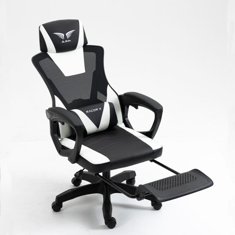 Ghế gaming công thái học bọc nệm mềm Thích hợp làm việc chơi game, Lưng ghế có thể ngả 145°, Bảo Vệ Cột Sống