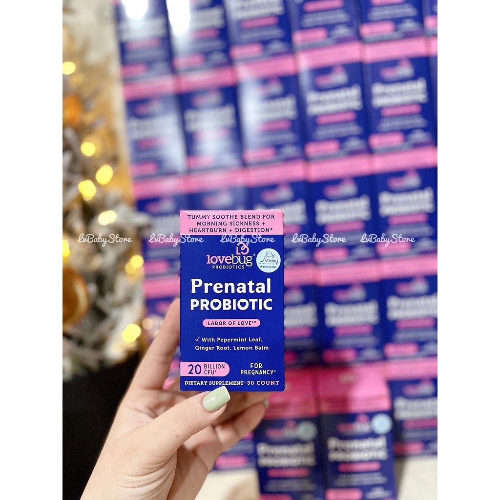 Men vi sinh dành cho mẹ bầu Love Bug Probiotics Prenatal Probiotic 30 viên