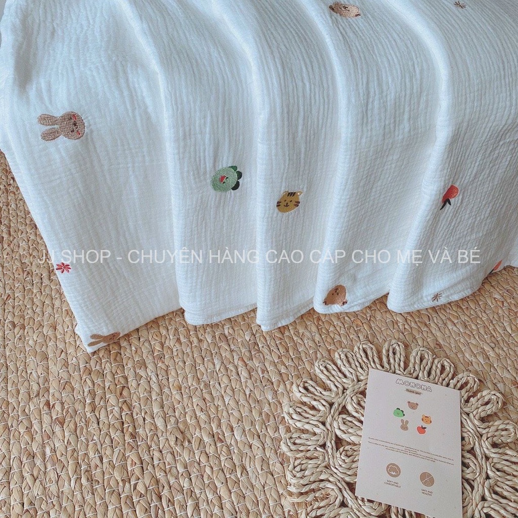 Chăn Gạc Organic MONONA Dùng Cho 4 Mùa Cho Bé