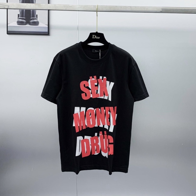 Áo Phông Nam Nữ In Nổi Chữ Sex Money Drug . Áo Phông Tay Lỡ Nam Nữ From Rộng Unisex.