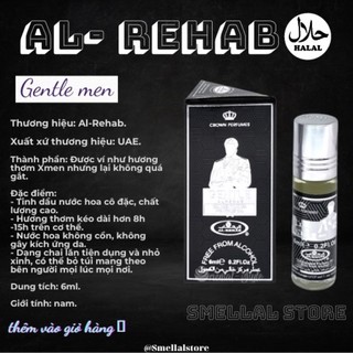 Tinh dầu nước hoa 6ml (nam)