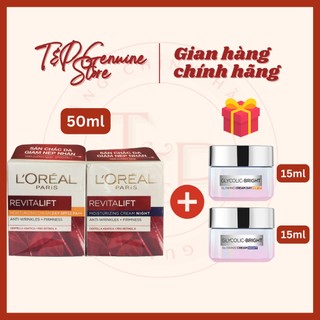 Bộ kem dưỡng ngày đêm Loreal Revitalift Anti Wrinkles - Hàng cty nhập Thái đủ tem phụ