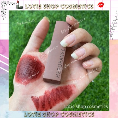 Son kem lì Herorange vuông lùn Chính Hãng Có ảnh shop chụp