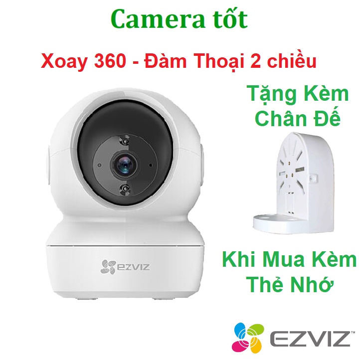 Camera WiFi Trong Nhà Ezviz C6N 2MP 1080P / 4MP 2K Siêu Net - Xoay 360 độ Chính Hãng