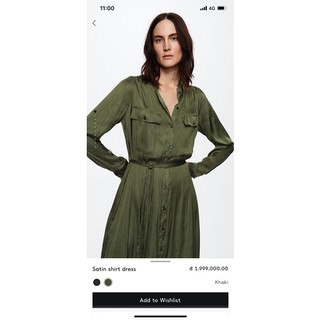 Váy midi Lụa M.N.G dư xịn