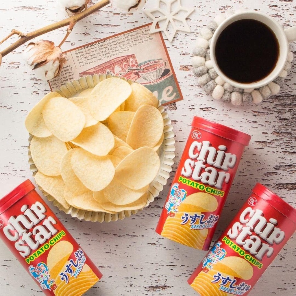 Bimbim Snack Khoai Tây Chipstar Nhật Đủ Vị Thơm Ngon Giòn Rụm