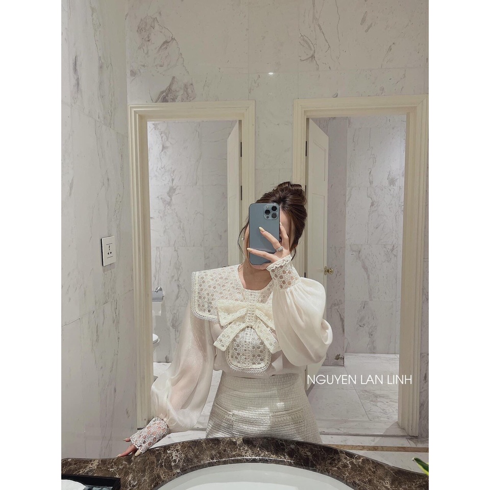 Áo Sơ Mi Nữ Thắt Nơ Hai Lớp Xịn Xò Áo Sơ Mi Kiểu Cổ Nơ Tiểu Thư Cá Tính 💖 Hàng Loại 1💖 - Áo sơ mi nữ kiểu Hàn Quốc bánh