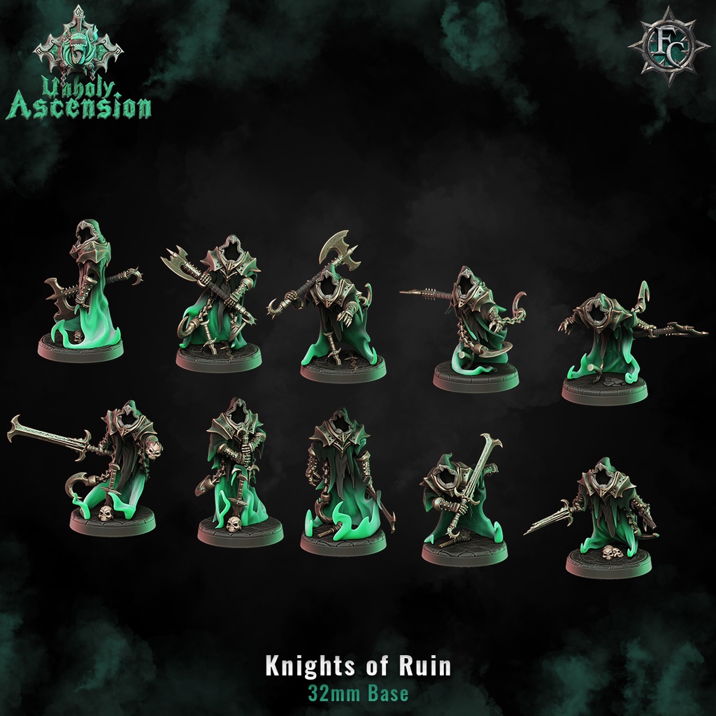 ( MÔ HÌNH IN 3D) AGE Knights of Ruin ( bộ 5 sp tự chọn )