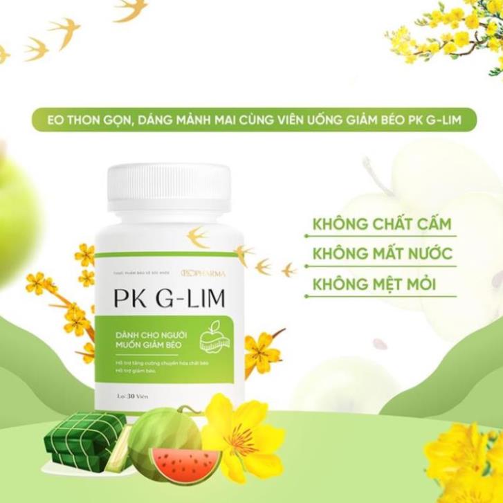 Viên uống hỗ trợ giảm cân PK G-LIM Dr.Lacir 1 hộp 30 viên - thúc đẩy đốt cháy mỡ thừa DR49