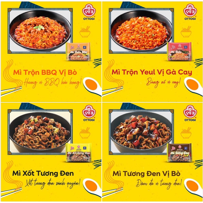 Thùng mì trộn Ottogi 20 gói (75gr)