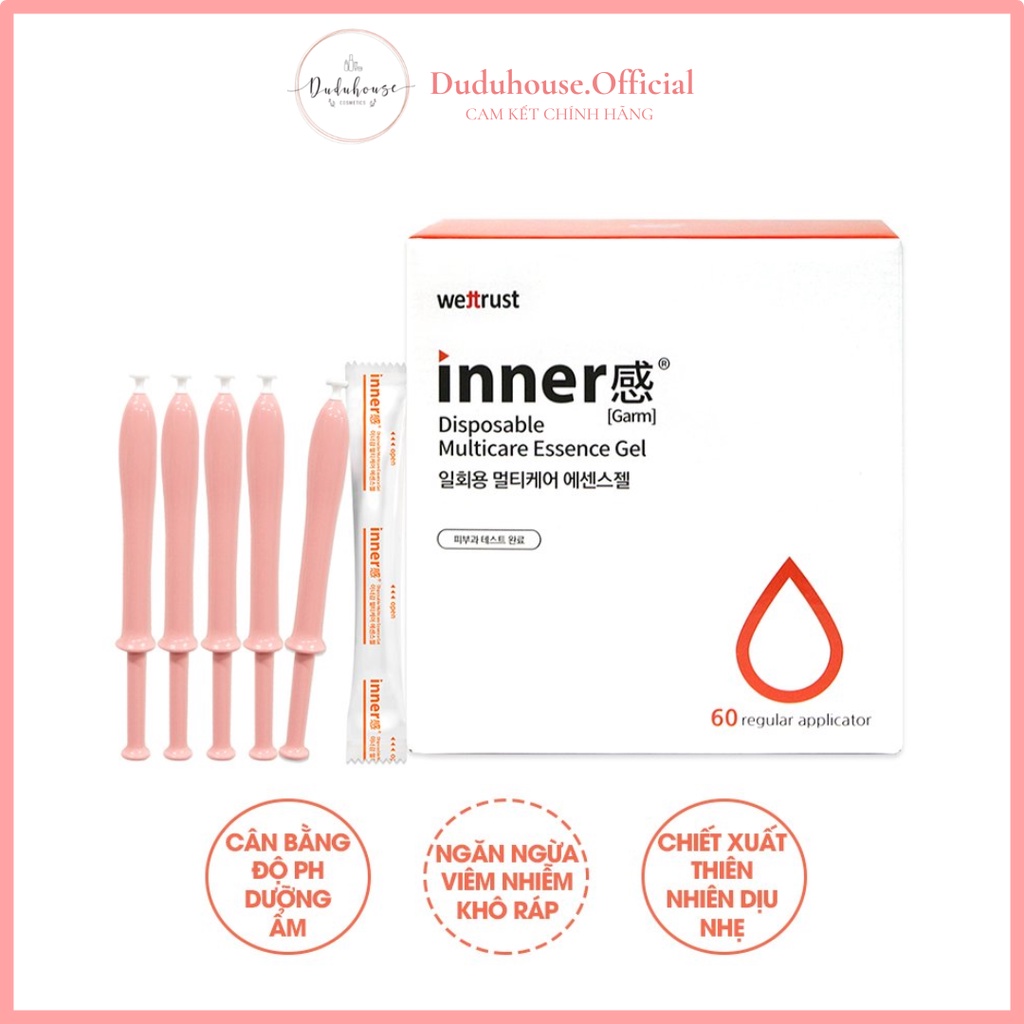 Gel Đũa Thần Inner Hàn Quốc Dung Dịch Vệ Sinh Phụ Nữ Kít Hồng Thơm Vùng Kín, Ngừa Hôi Cân Bằng PH