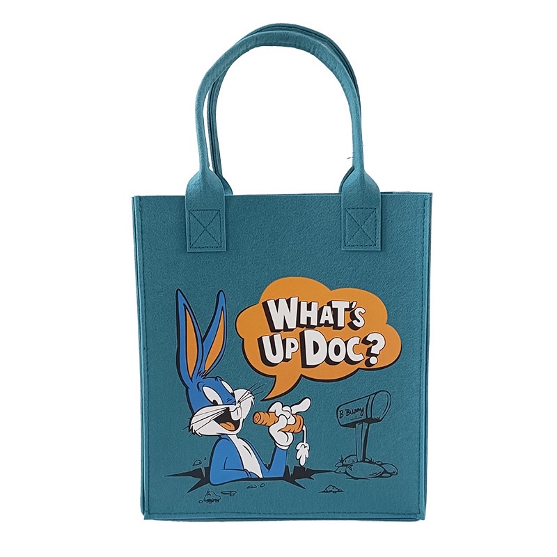 Túi tote vải nỉ hoạ tiết hoạt hình dễ thương