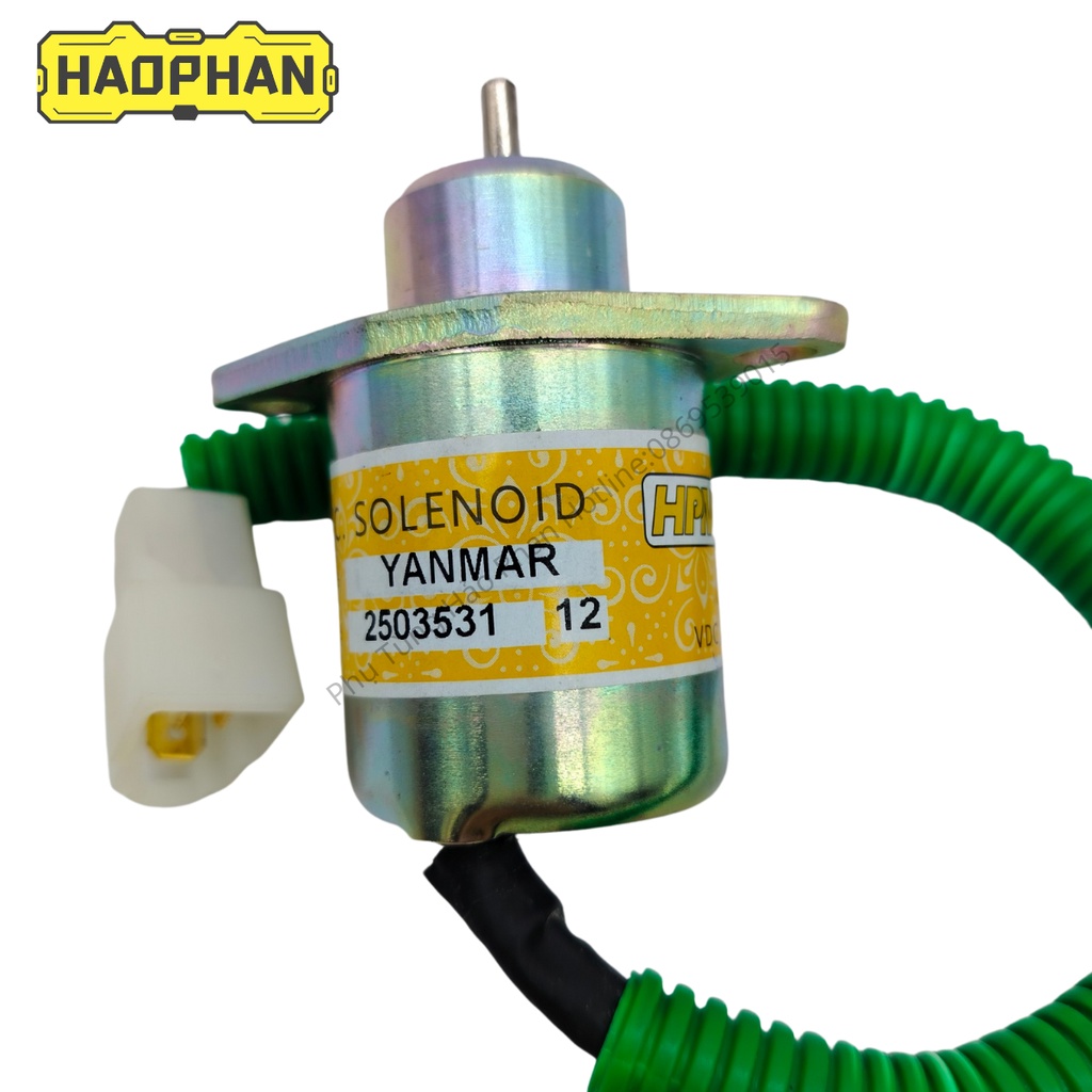 Solenoid Rơ le tắt máy  R55/PC40/55 điện áp 12V dùng cho máy xúc và loại máy công trình khác