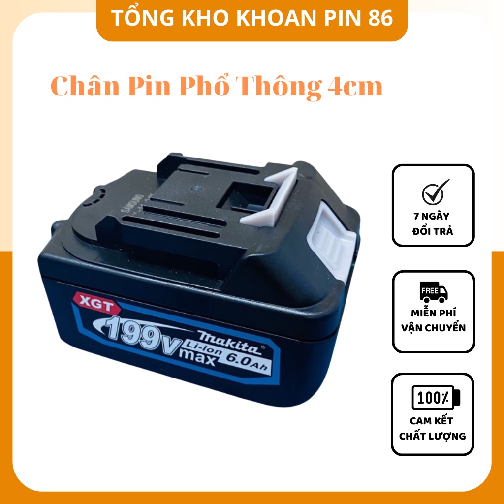 Pin máy khoan pin Makita, máy siết bulong Makita, Hitachi, De.walt chân phổ thông makita