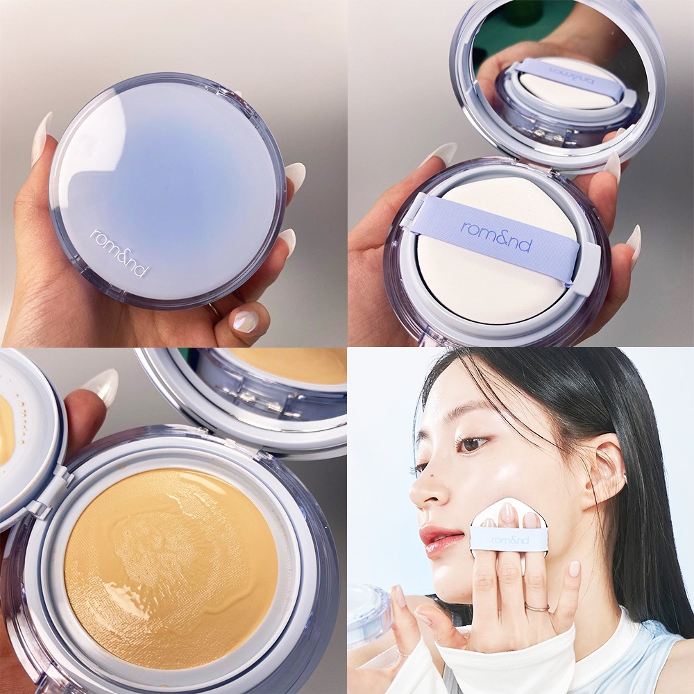 Phấn Nước Căng Bóng, Kiềm Dầu Romand Bare Water, Nu Zero Cushion