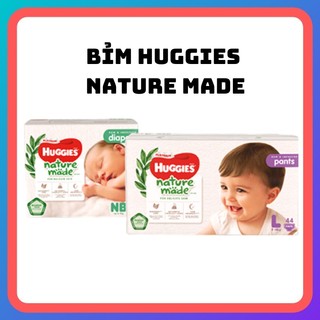 Tã, bỉm dán quần huggies platinum nature made size nb60/s82/m58/l44/xl38/xxl26 cho bé