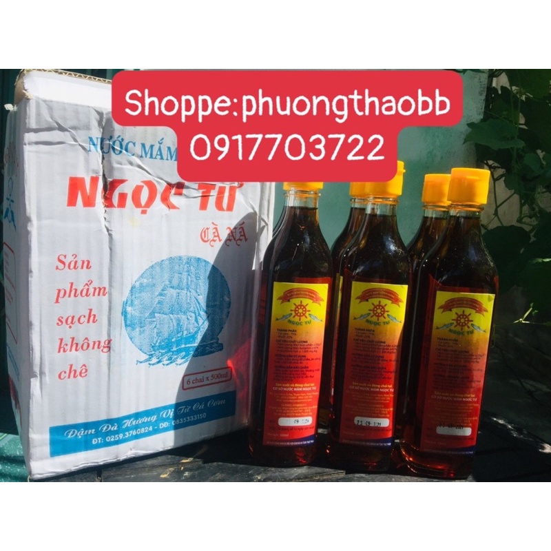 Nước mắm Cà Ná- Ngọc Tư (thùng 6 chai/500ml/chai)