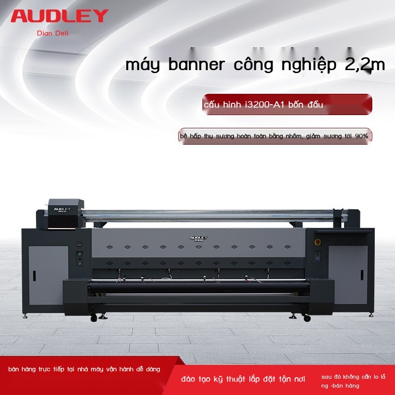 Máy biểu ngữ thăng hoa 2,2 mét in công nghiệp nặng màu phun trực tiếp hai mặt xuyên thấu tất cả trong một