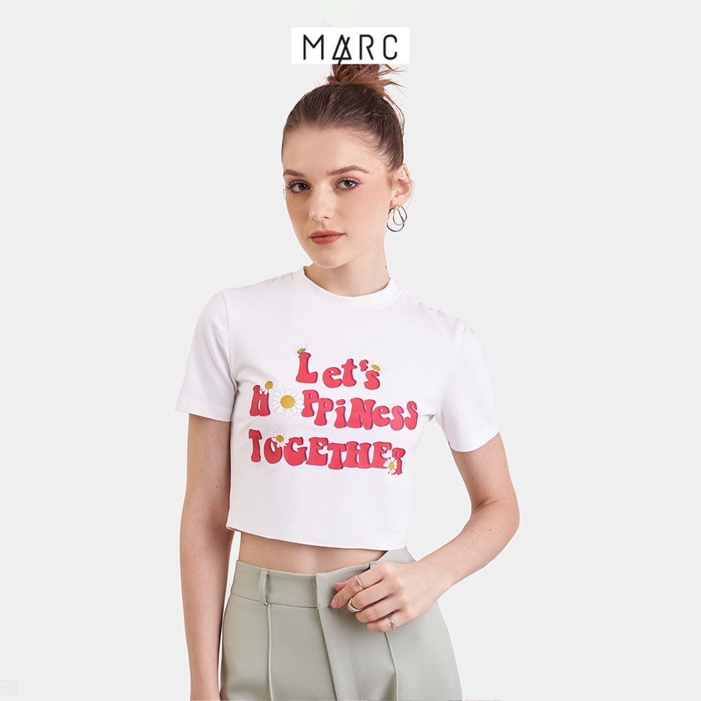 Áo thun nữ MARC FASHION graphic Let's happiness together CBSH022023