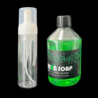 Bluesoap 500ml + Bình tạo bọt dung dịch tạo bọt lau mực xăm nước rửa hình xăm