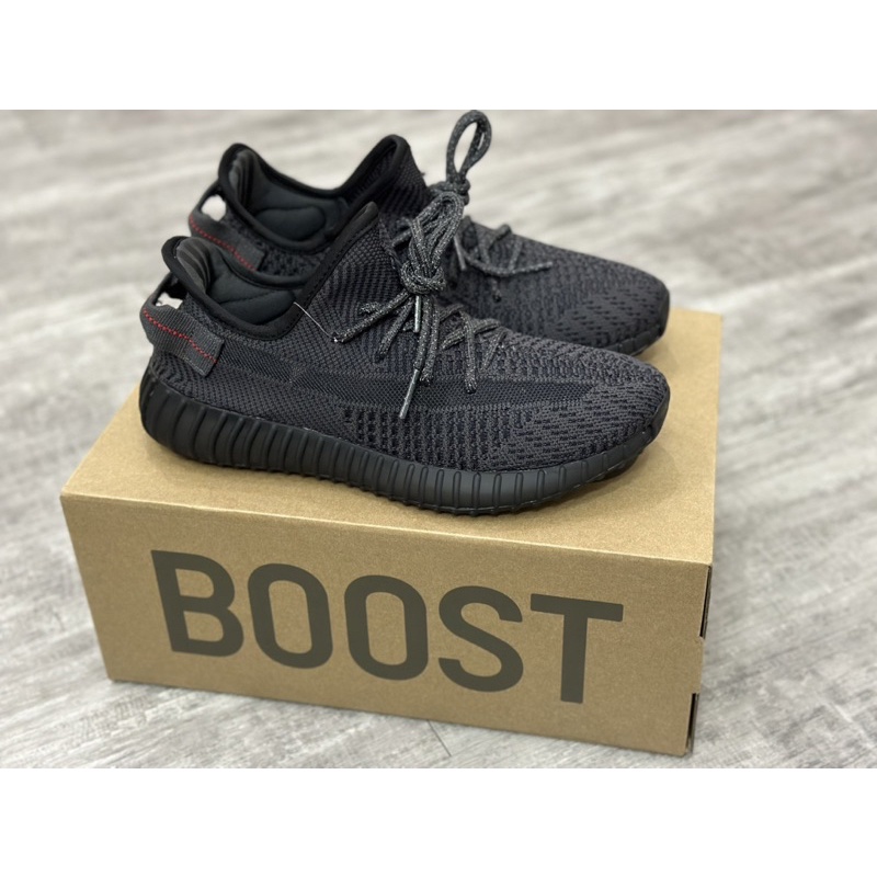 Giày thể thao nam Yz350 Đen Phản Quang dây - GOOD QUALITY - REAL BOOST