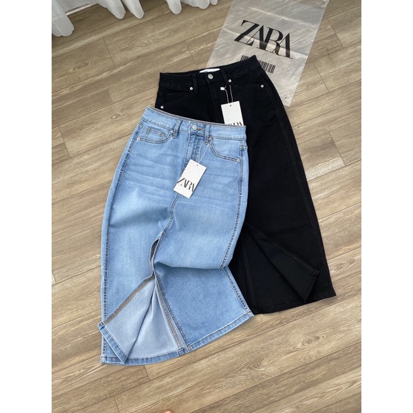 Chân váy jeans zara