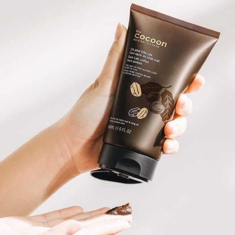 Tẩy da chết cho mặt Cocoon Chiết xuất cà phê Đắk Lắk 150ml