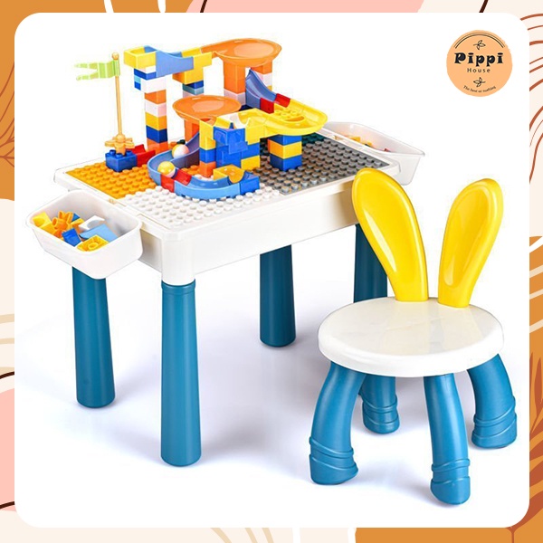 Bộ Bàn Ghế Lego Đa Năng 102 Chi Tiết Cho Bé Lắp Ghép Dễ Dàng, Đơn Giản Và Tiện Lợi