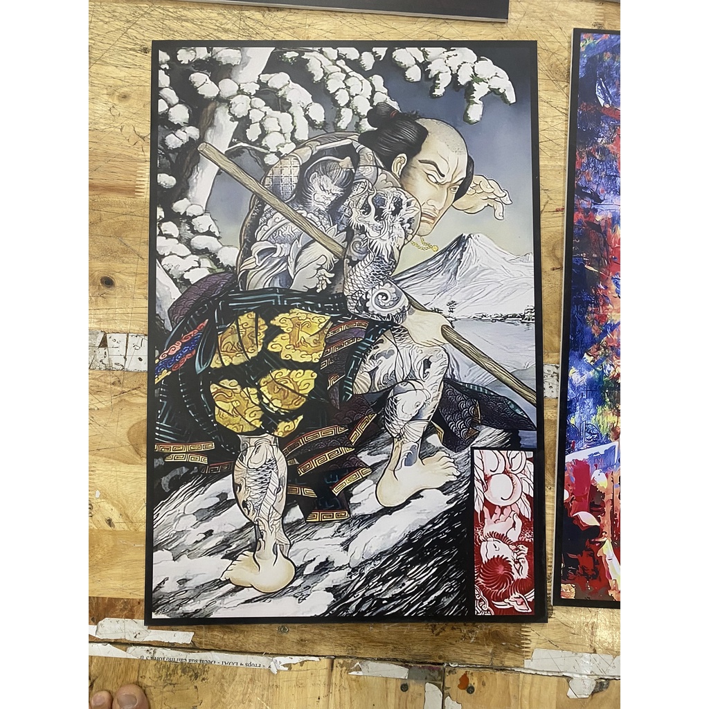 Tranh dán tường nhựa formex cứng dày 5ly có keo sẵn tranh hình xăm tatto,decor baber...vv