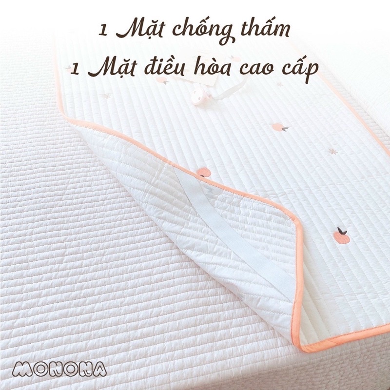 Thảm điều hòa kiêm chống thấm cho bé Monona, thoáng mát, mềm mại, tiện lợi kích thước 60*120cm/ 50*70cm