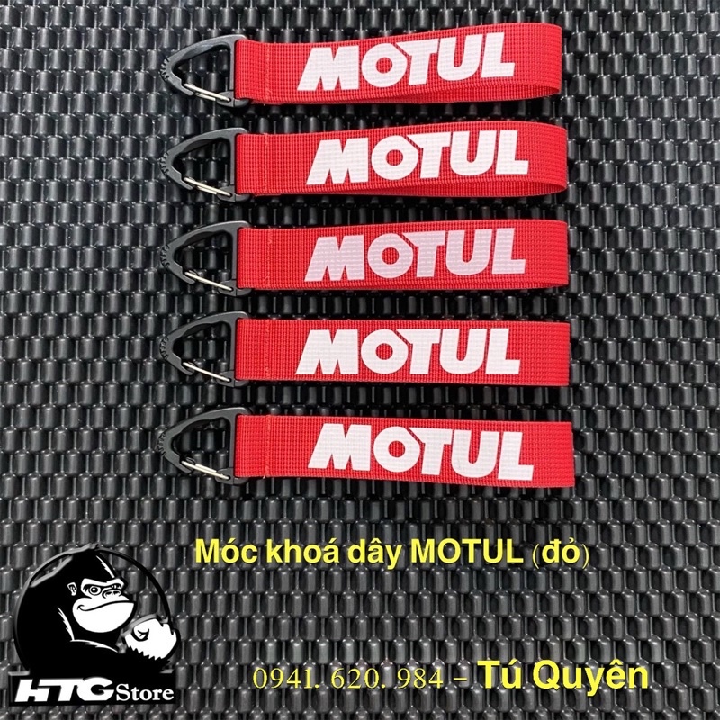 Móc Khoá Dây thương hiệu Nhớt MOTUL (màu đỏ) siêu tiện lợi khi sử dụng, chất liệu an toàn và đẹp mắt