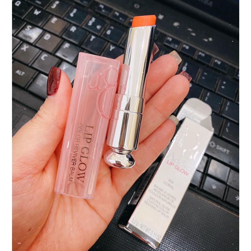 Son Dưỡng Dior Addict Lip Glow Fullbox PINK-001 CORAL-004