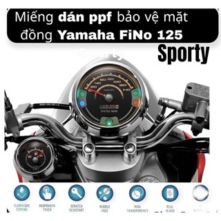 Miếng dán PPF bảo vệ mặt đồng Yamaha Fino 125 Sporty.