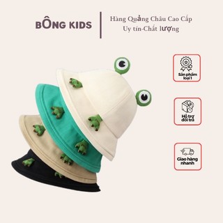 Mũ vành, mũ, nón tai bèo hình Ếch dễ thương, nón bucket hoạt hình cho bé