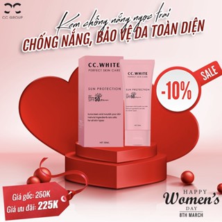 Kem chống nắng ngọc trai CC White - 50ml