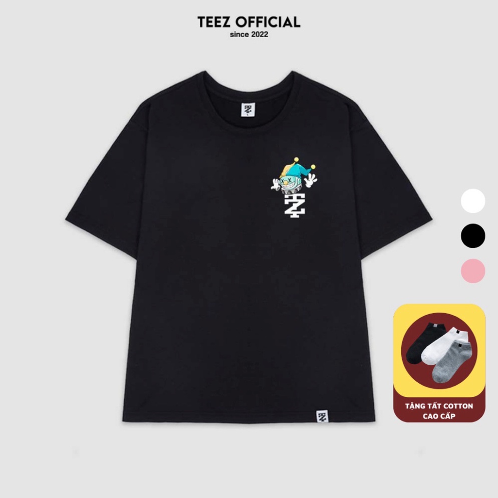 Áo Thun Unisex Nam Nữ TEEZ - TZ1033 Form Rộng Tay Lỡ Freesize - Hàng mới về