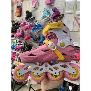 Giày patin Joy Kid L6 cao cấp frame hợp kim, bảo vệ cổ chân, có khoá bánh